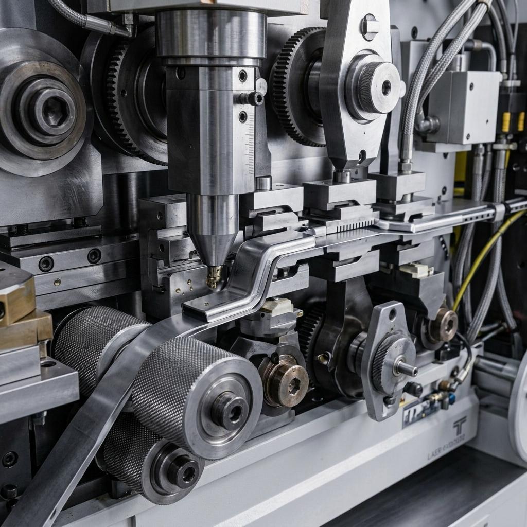 Detailansicht der FMS-Q 700 L Stanz-Biegemaschine